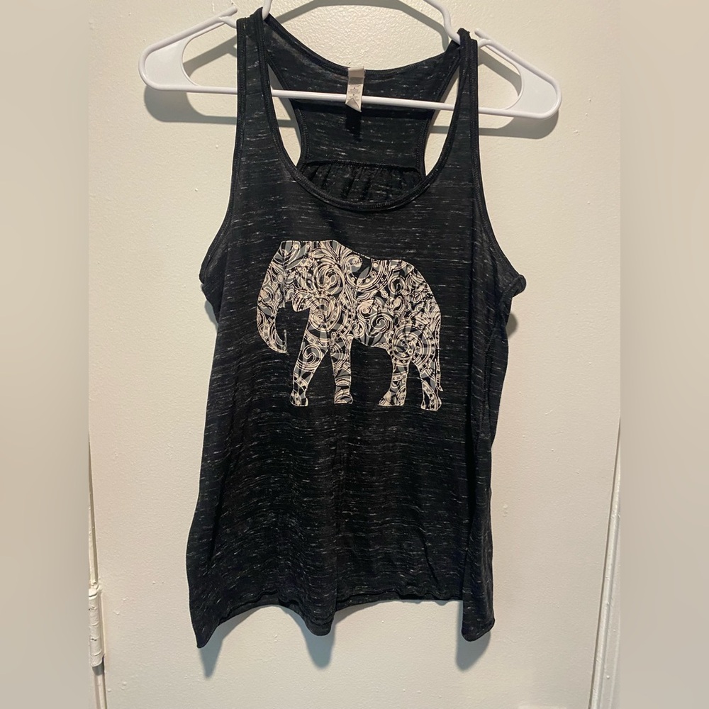 Set of 2 Elephant Print Women's Tank Tops